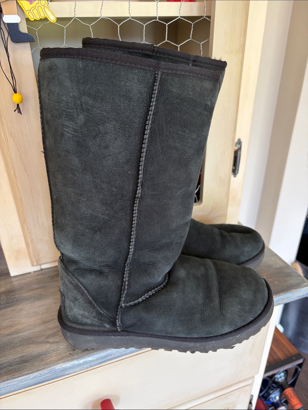 UGG Tall Suede Winter Boots size 7